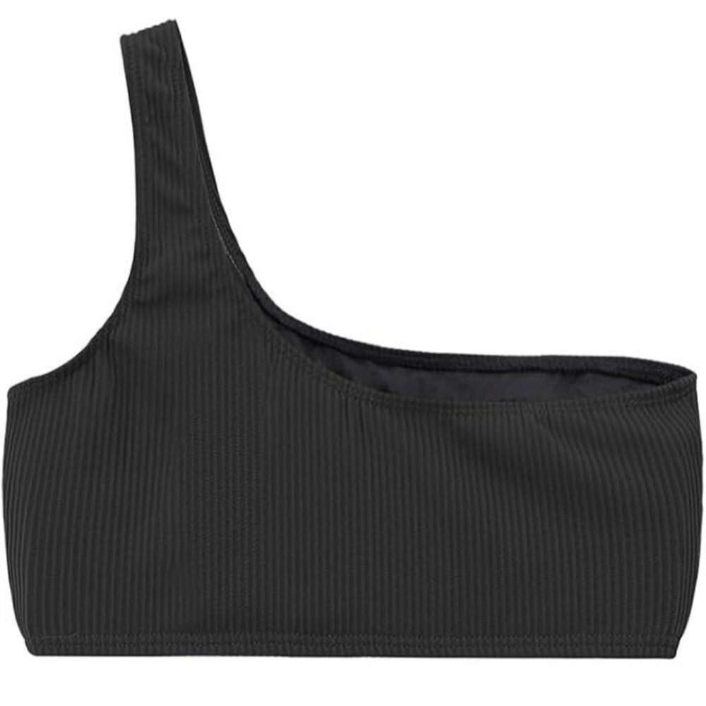 Tempt Me Women Ribbed One Shoulder Bikini Top - Size L, NWT - Picture 3 of 9